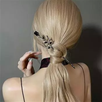 Розовые палочки для волос, заколка для волос в стиле панк, женская вилка для волос, палочки для еды, инструменты для укладки волос, ювелирные изделия для девочек, аксессуары