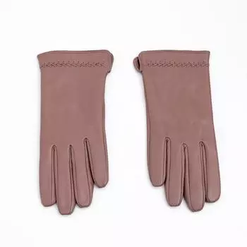 Розовые перчатки из натуральной кожи для женщин популярны, модны и просты, обеспечивая тепло и защиту для поездок на работу зимой. /M size