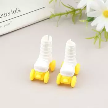 Розовые роликовые коньки, обувь для кукол, короткие сапоги, декоративные спортивные игрушки, аксессуары для кукол