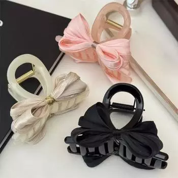 Розовые тканевые банты для волос, заколки для женщин и девочек, милые украшения для волос, повязки на голову, заколки для волос, модные аксессуары для волос 2024 розовый