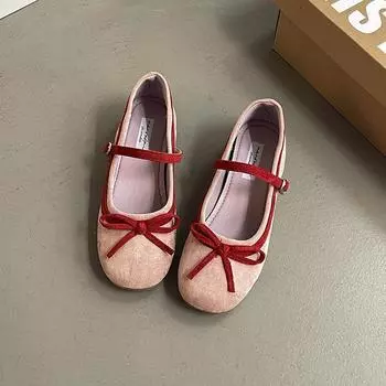 Розовые туфли Мэри Джейн с бантом женские весенне-осенние новые туфли на ремешке с одной пряжкой, с внутренней платформой, балетки 35