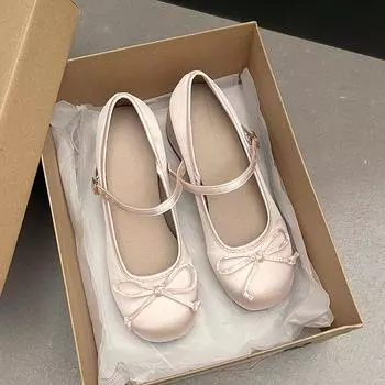 Розовые, весенние новые кукольные туфли с круглой головой Мэри Джейн женские туфли на высоком каблуке толстый каблук, универсальные милые туфли для девочек студентка 35