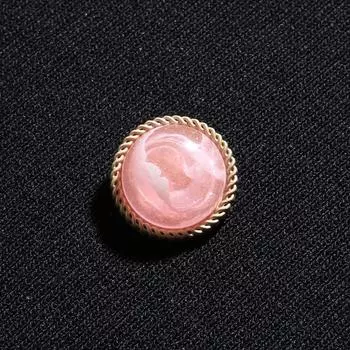 Розовые жемчужные пуговицы Одежда Пальто Шерстяная куртка Кашемировые пуговицы Круглые Свитер Шифоновая рубашка Пуговицы для костюма 17mm gold + powder