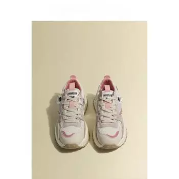 Розовые женские весенние туфли Cortez с толстой подошвой, подходящие по цвету, дышащие, повседневные, спортивные, для папы 35