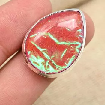 Розовый австралийский тройной опал, драгоценный камень 925, твердое серебро, ювелирные изделия, кольцо ручной работы в форме груши 4 розовый