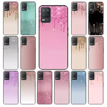 Розовый блестящий чехол для телефона OPPO Realme GT 2 Pro X2 Pro XT C25S 8 7 6 Pro 6i GT Master C3 C21 C21Y C11 X3 SuperZoom Realme 6 Pro