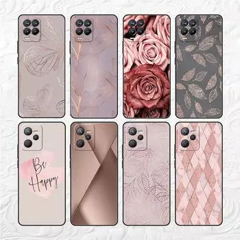 Розовый блестящий милый чехол для Realme 8 C21y GT Neo 2 3 8i C21 7 C11 6 C12 C35 C3 GT 9 Pro C12 силиконовый чехол для телефона из ТПУ Realme 8i