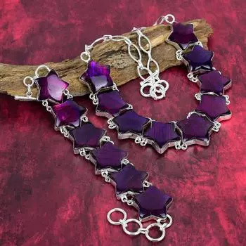 Розовый браслет и ожерелье из лабрадорита, комплект ювелирных изделий ручной работы, ювелирные изделия из драгоценных камней, ювелирные изделия из стерлингового серебра 925 пробы, подарок для женщин Adjustable With 8 -18 розовый