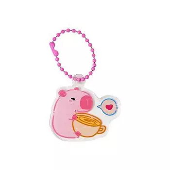 Розовый брелок Capibara подвеска брелок мультфильм сумка украшение маленькие аксессуары as the picture