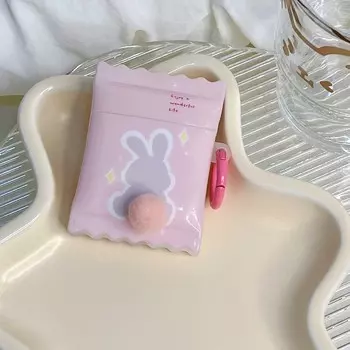 Розовый чехол для наушников с 3d кроликом Джейн Лав Старс из мультфильма для Apple Airpod 2 3 Pro 2nd 1, чехол для беспроводной зарядки Bluetooth For Airpods 1 2