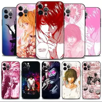Розовый чехол для телефона Death Note Light Misa для Apple Iphone 14 13 12 11 Pro Max 13 12 Mini Xs Max Xr X 7 8 6 6s Plus For iPhone 6 6S Plus