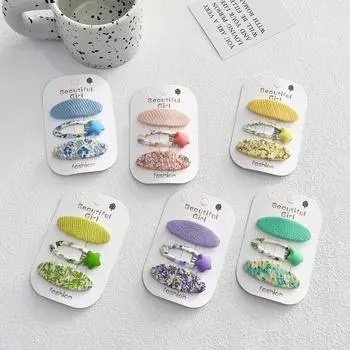 Розовый цвет, милые заколки принцессы с героями мультфильмов, детские заколки для волос для девочек, аксессуары для заколок, заколка для волос, головной убор, головной убор