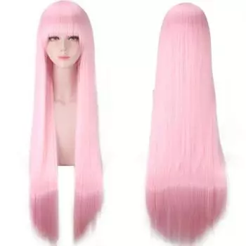 Розовый длинный парик 100 см DARLING in the FRANXX 02 Zero Two, костюм для косплея, термостойкие синтетические волосы, женские вечерние парики для косплея 100CM розовый
