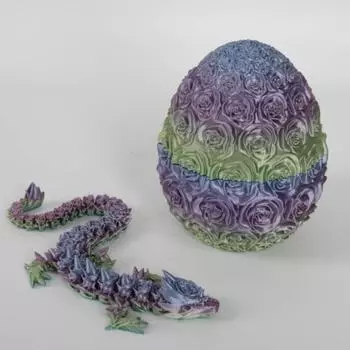 Розовый дракон Красочное яйцо дракона Орнамент Шэньлун