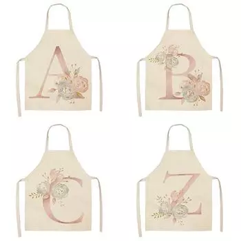 Розовый фартук с надписью, фартук для романтического ужина, кухонные мужские и женские фартуки, женские фартуки, водонепроницаемые бытовые чистящие средства 47X38CM