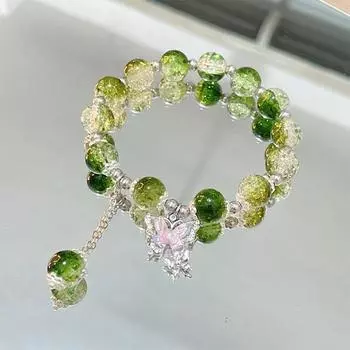 Розовый Феникс Цветы Ветки Версия Лук Бабочка Кулон Браслет Из Бисера Милый Крутой Браслет Для Женщин Эстетический Модный Рука 4