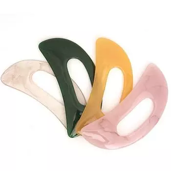 Розовый Гуаша Скребковый Массажный Доска Зеленая Смола Скребковый Массажный Доска Красота Похудение pink