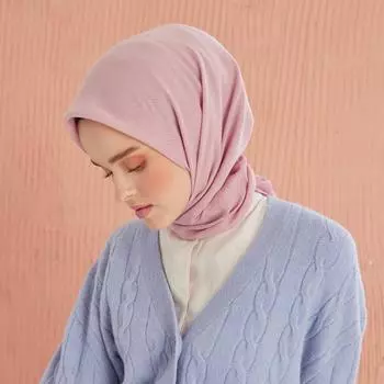 Розовый хлопковый шарф Miray