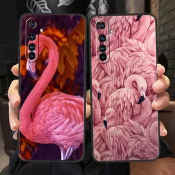 Розовый Красный Фламинго Для Realme 11 10 9 8 5G 7 6 GT2 Pro Plus C21 C11 C25 C35 Силиконовый Чехол Для Realme GT Neo 2 3 3T Чехол Для Телефона Realme 11 Pro