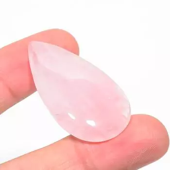 Розовый кварц 2,4x4,4 мм Натуральный кабошон Превосходный рассыпной 54,35 карата. f3n98 розовый