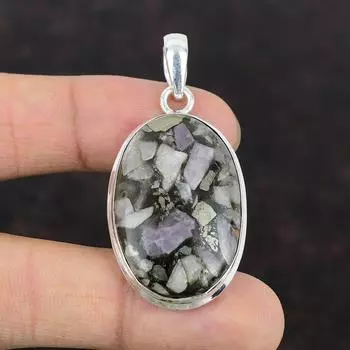 Розовый опал Медный кулон Изысканные ювелирные изделия из драгоценных камней Кулон из стерлингового серебра 925 пробы Красивый кулон ручной работы в стиле бохо Подарок для мамы Ювелирные изделия из камня