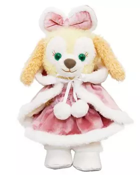 Розовый плащ костюм для печенья Энн Костюм Одежда Одиночная мягкая игрушка продается отдельно Одежда для плюша Размер S Рождественский Санта Плащ Пончо Розовый