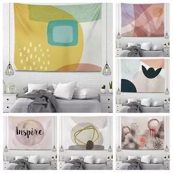 Розовый простой рисунок декоративный гобелен украшение стены дома офис гостиная гобелен 100x75cm