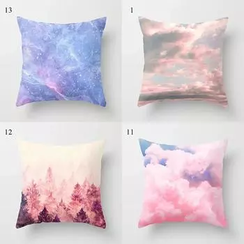 Розовый психоделический планета облако декоративная наволочка для подушки украшения автомобиля офис гостиная диван дома наволочка 40x40cm