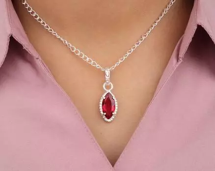 Розовый Рубеллит Драгоценный Камень 925 Стерлинговое Серебро Дизайнерская Подвеска Подарок для Нее PP-59-5