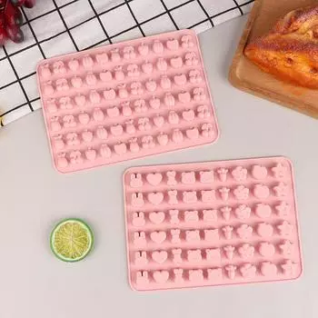 Розовый сахарный ремесленный силиконовый молд DIY животное помадка шоколадные конфеты форма для торта смола искусство выпечки украшения инструмент