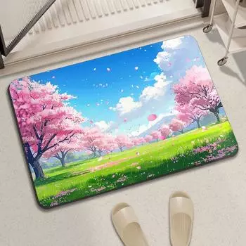 Розовый Таолин Впитывающие Коврики Для Ванной Комнаты Износостойкий Коврик Для Кухонной Двери Нескользящие Коврики Для Ног Входные Коврики 40 * 60Cm diatom mud