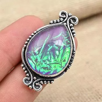 Розовый тройной опал, драгоценный камень, стерлинговое серебро 925 пробы, дизайнерские ювелирные изделия, женское кольцо всех размеров 4 розовый