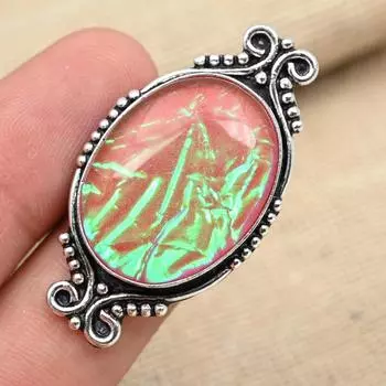 Розовый тройной опал, драгоценный камень, стерлинговое серебро 925 пробы, ювелирное изделие ручной работы, необычное кольцо для нее 4 розовый