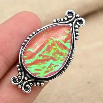 Розовый тройной опал, драгоценный камень, стерлинговое серебро 925 пробы, ювелирные изделия ручной работы, все размеры 4 розовый