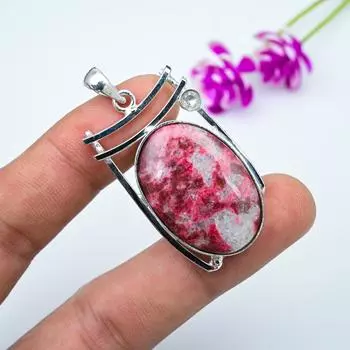 Розовый тулит, белый топаз драгоценный камень кулон ювелирные изделия из стерлингового серебра 925 пробы, антикварные кулоны ручной работы ювелирные изделия, подарок для матери