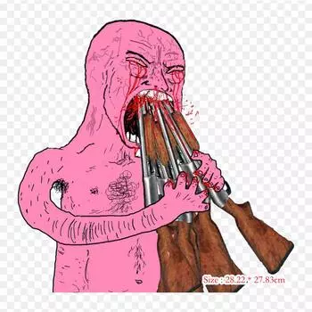 Розовый Wojak Meme Wojak 4Chan, термопереносная печать, виниловые нашивки, наклейки для одежды, аппликации «сделай сам», моющиеся нашивки