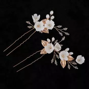 Розовый Xiuhe Clothing Женские аксессуары для волос с цветочным принтом Независимая упаковка