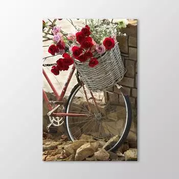 Розы и велосипедный стол