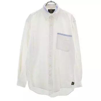 RRL 90s Old initial tag red 3 stars Long sleeve Button down shirt S white Men s Used