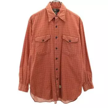 RRL 90s Old initial tag red 3 stars Long sleeve Check shirt S Brick type Men s Used