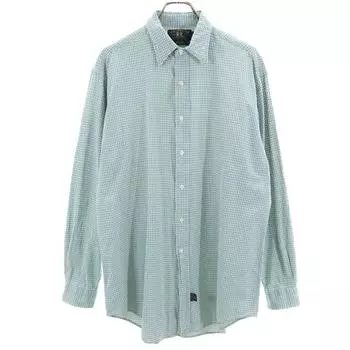 RRL 90s Old red 3 star initial tag Long sleeve Check shirt M Green system Men s Used