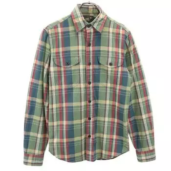 RRL Long sleeve Check shirt XS Khaki Men s Used
