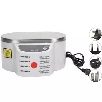 Rrofessional зубные протезы ультразвуковая чистящая машина мини бытовой очиститель для очков и ювелирных изделий EU Plug