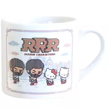 RRR x Sanrio Characters Mug Mug 240ml Microwave Safe Natu Made in Japan 510101 Approx. белый