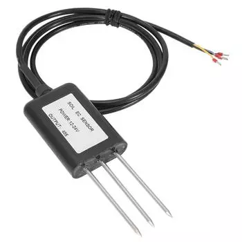 RS485 Водонепроницаемый датчик солености почвы EC FC Передатчик Детектор проводимости почвы Тестер