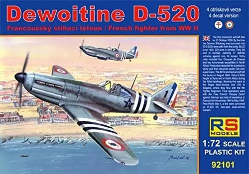 RS Model Free French Air Force Devoitine Пластиковая модель 92101 1/72 D.520