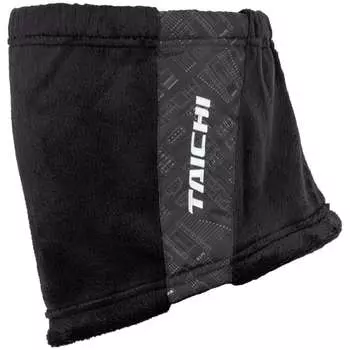 RS TAICHI Bike Autumn/Winter Neck Warmer Fleece Heat Retention Cold Protection Adjustment Cord Reflector Fleece Face Mask RSX161 ELEC BLACK ONE SIZE