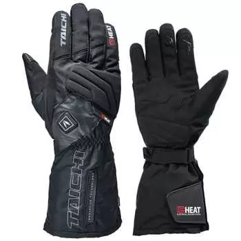 RS TAICHI Мотоциклетные перчатки с электрическим подогревом для осени/зимы, водонепроницаемые, с защитой от холода, с сохранением тепла, совместимые с сенсорной панелью, со встроенной защитой e-HEAT