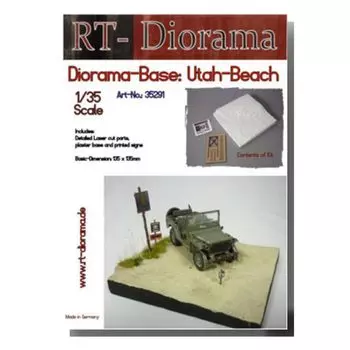 RT Diorama Diorama Base Series Utah Beach Diorama Base RTD35291 1/35