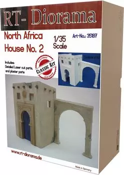 RT Diorama North African Buildings 2 Miniature Accessory RTD35187 1/35 (Scenery)